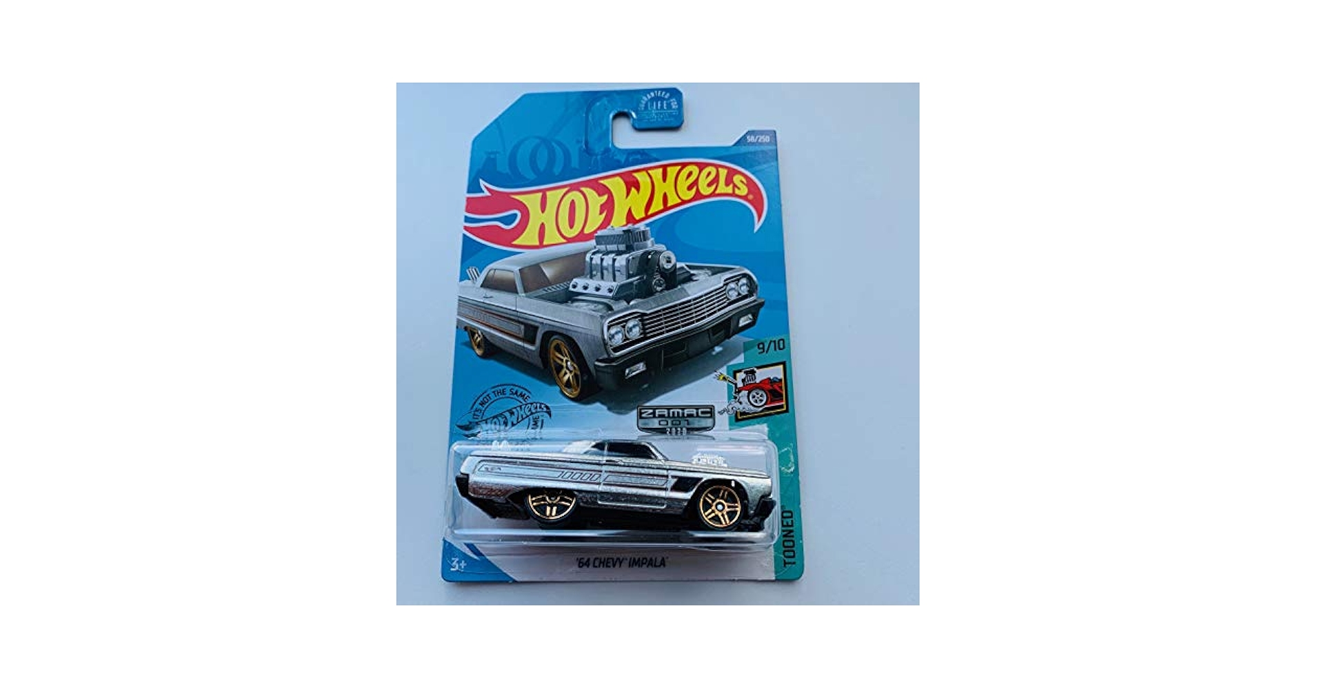 ホットウィール ZAMAC 1964 CHEVY IMPALA 500台限定 Amazon.com: Hot Wheels 2020 TOONED 9/10 '64 Chevy Impala